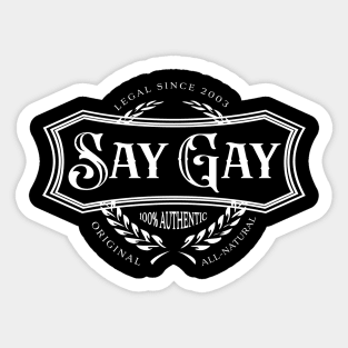 Say Gay - Pride Bill Sticker